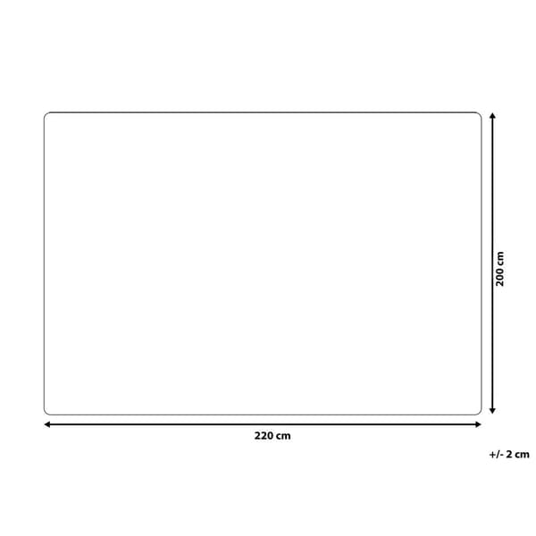 SAITLER Filt 200 x 220 cm Ljusgrå Lumarko!