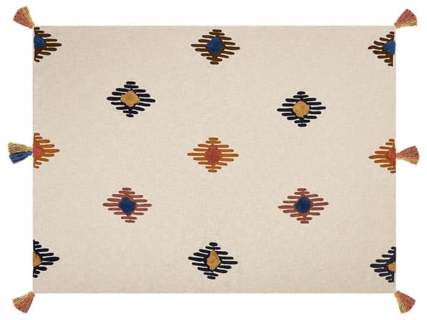 MUNGER Filt Bomull 130 x 180 cm Beige Lumarko!