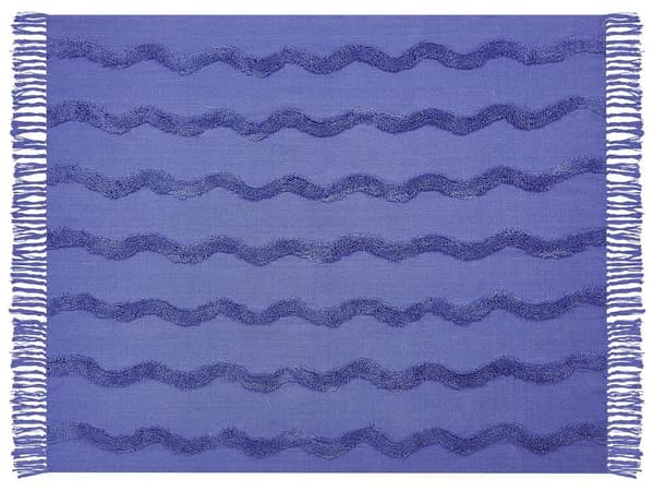 KHARI Filt Bomull 125 x 150 cm Lila Lumarko!
