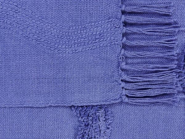KHARI Filt Bomull 125 x 150 cm Lila Lumarko!