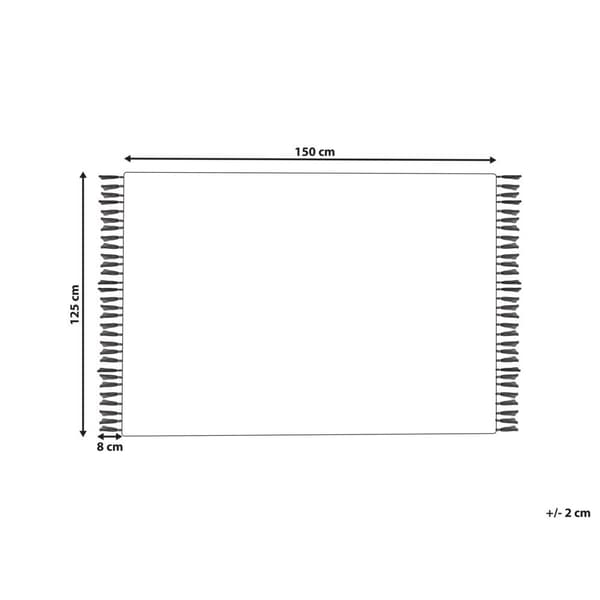 KHARI Filt Bomull 125 x 150 cm Lila Lumarko!