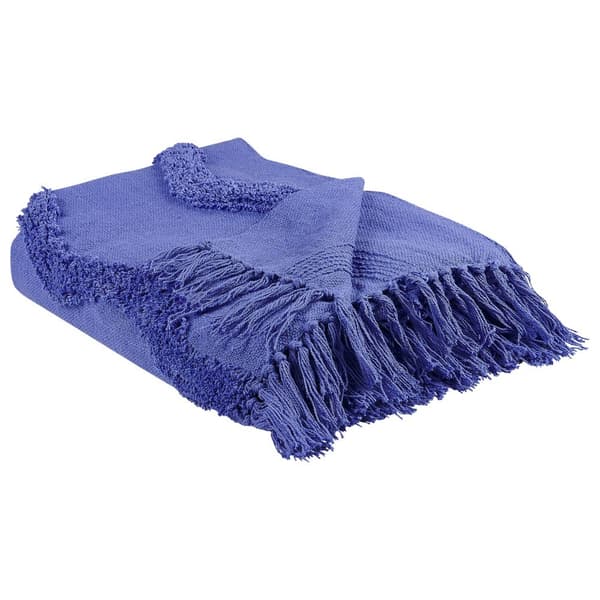 KHARI Filt Bomull 125 x 150 cm Lila Lumarko!
