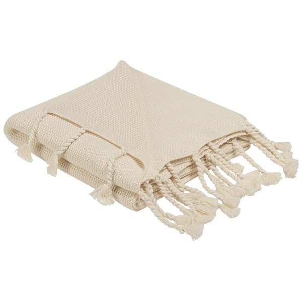NAZILLI Filt Bomull 125 x 150 cm Beige Lumarko!