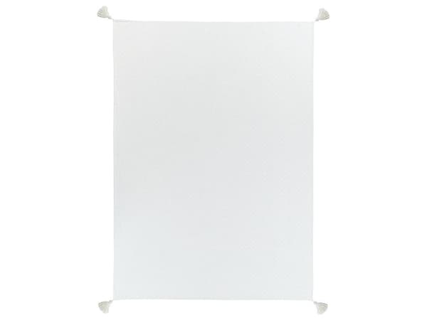Överkast LINDULA Bomull 150 x 200 cm Off-white Lumarko!