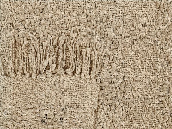Filt VELLA Bomull 190 x 230 cm Beige Lumarko!