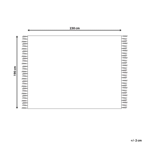 Filt VELLA Bomull 190 x 230 cm Beige Lumarko!
