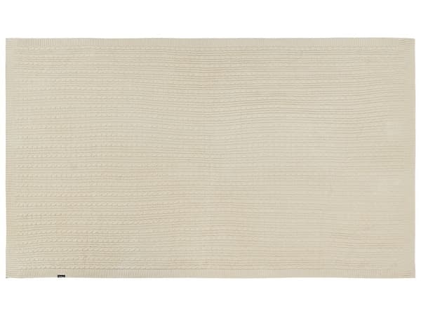 ANAMUR-peitto puuvillaa 110 x 180 cm beige Lumarko!