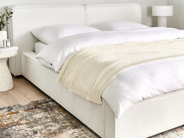 ANAMUR-peitto puuvillaa 110 x 180 cm beige Lumarko!