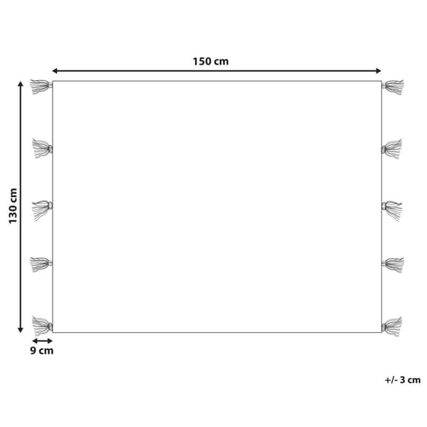 CUBUK filt 130 x 150 cm Färgglad Lumarko!