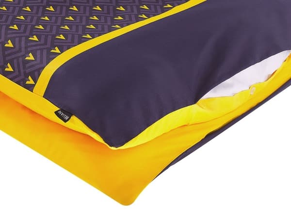 WALLINGFORD bäddset 155x220 cm Bomullssatin Blå Lumarko!