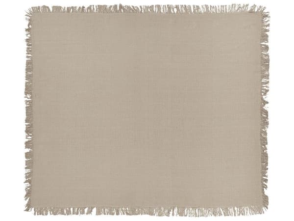 Överkast YERBENT Bomull 220 x 240 cm Beigegrå Lumarko!
