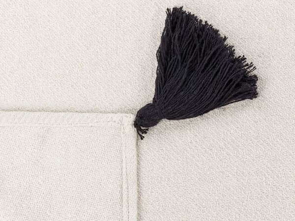 Bomullsfilt 125 x 150 cm vit SEDIO Lumarko!