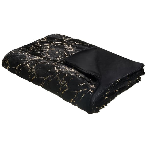 Filt 130 x 180 cm svart GODAVARI Lumarko!