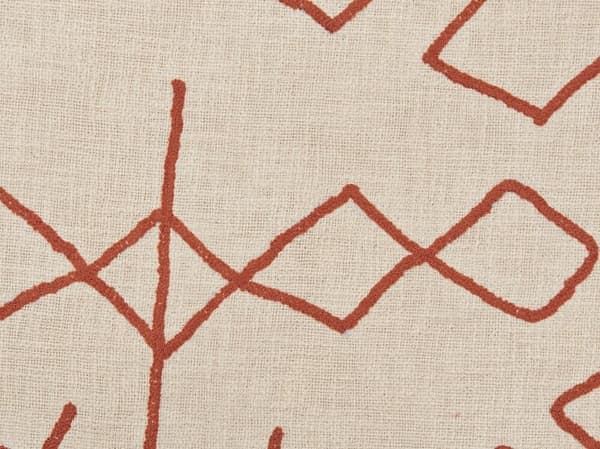 Bomullsfilt 130 x 180 cm beige och röd BHIWANI Lumarko!