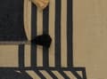 Miniatyrbild 5 av 7: Filt 130 x 170 cm beige med svart THAPREK