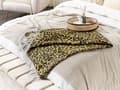 Miniatyrbild 2 av 7: Leopardfilt 130 x 170 cm brun och svart JAMUNE