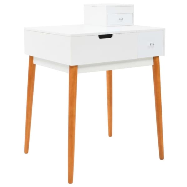 vidaXL sminkebord med spejl MDF 60 x 50 x 86 cm