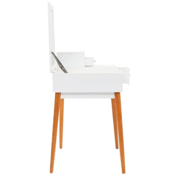 vidaXL sminkebord med spejl MDF 60 x 50 x 86 cm