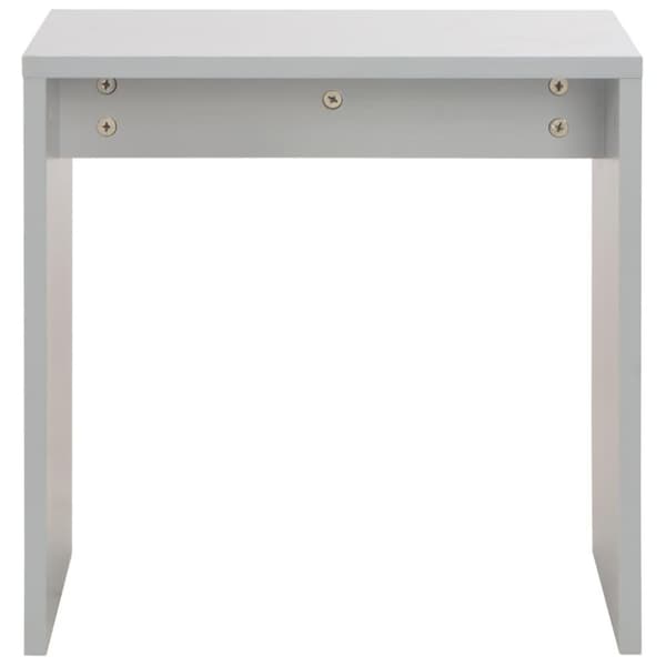 vidaXL toiletbord med spejl og skammel 104x45x131 cm grå