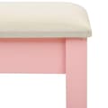 Miniatyrbillede 10 af 10: vidaXL kosmetikbord med taburet 65x36x128 cm kejsertræ MDF pink