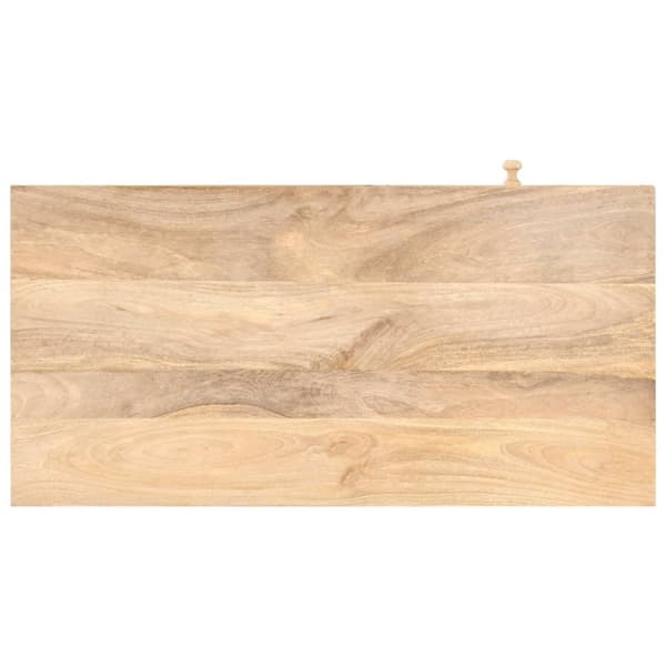 vidaXL kosmetikbord 100x50x76 cm massivt mangotræ