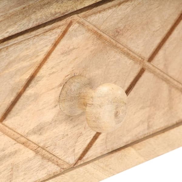 vidaXL kosmetikbord 100x50x76 cm massivt mangotræ