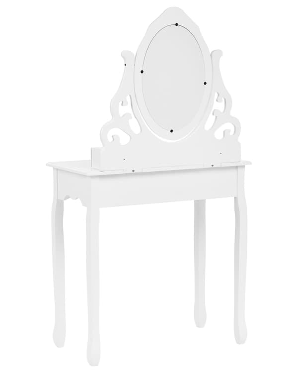 Makeup Bord Hvid 4 Skuffer Stue Møbler Skandinavisk Design