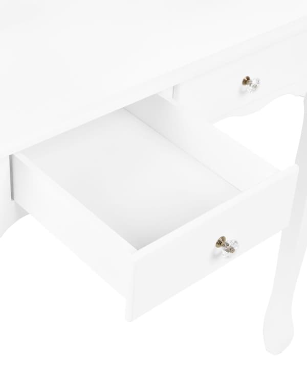 Makeup Bord Hvid 4 Skuffer Stue Møbler Skandinavisk Design