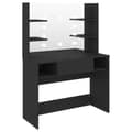 Miniatyrbilde 5 av 7: vidaXL Sminkebord med LED-lys 100x40x135 cm MDF svart