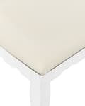 Miniatyrbillede 8 af 9: Toiletbord Hvid MDF 140 x 80 cm Dekorativ Sminkebord med Spejl og 5 Skuffer Opbevaring Tilbehør Makeup Bord til Pigeværelse Soveværelse Design