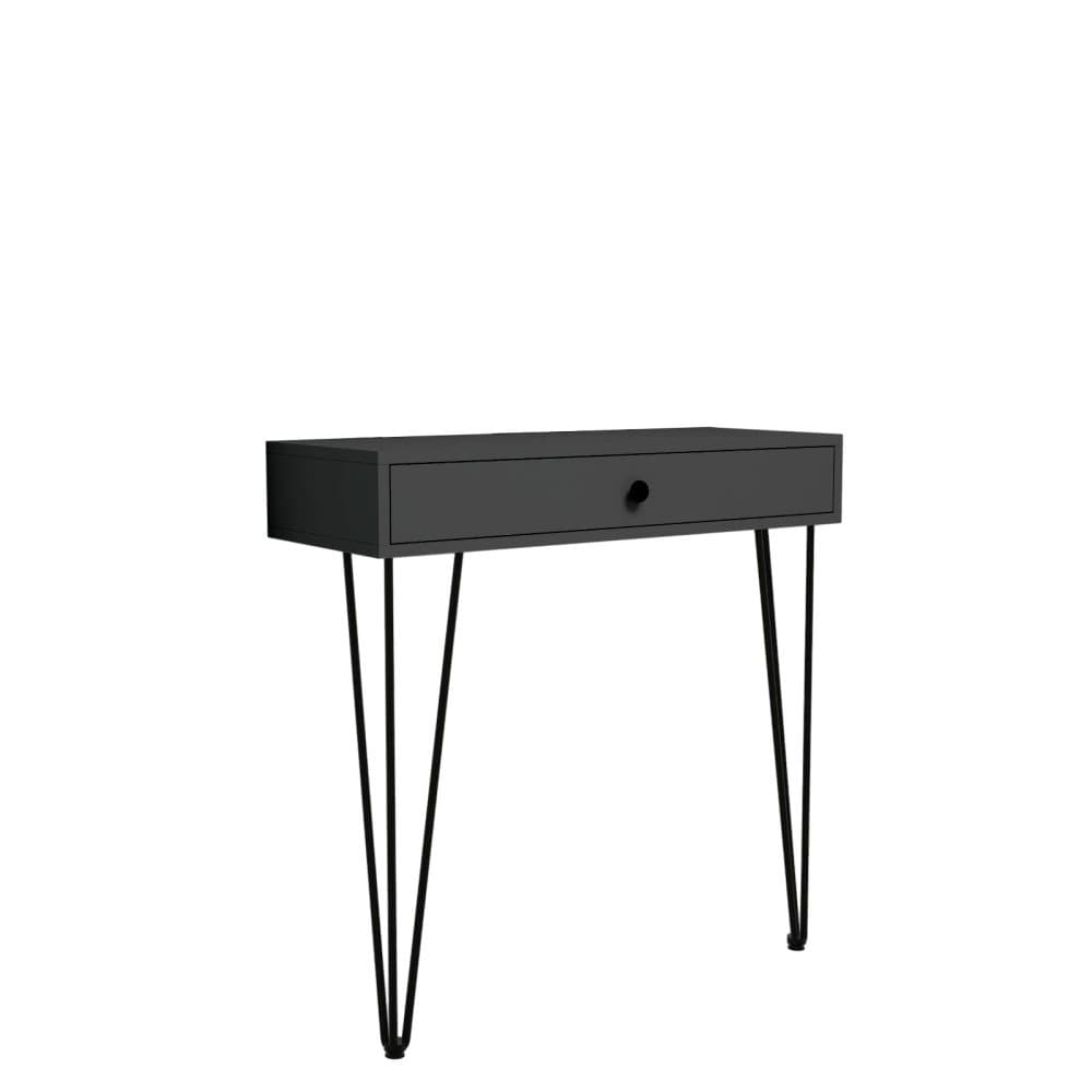 PRIMO Liten hylla med låda | Minimalistisk sidobord | Modernt konsolbord | Hylla med låda | Smal möbel för entrén eller hallen