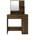 Miniatyrbild 5 av 11: vidaXL Sminkbord set brun ek 86,5x35x136 cm