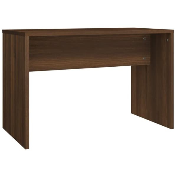 vidaXL Sminkbord set brun ek 86,5x35x136 cm