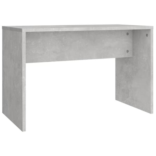 vidaXL Sminkbord set betonggrå 86,5x35x136 cm