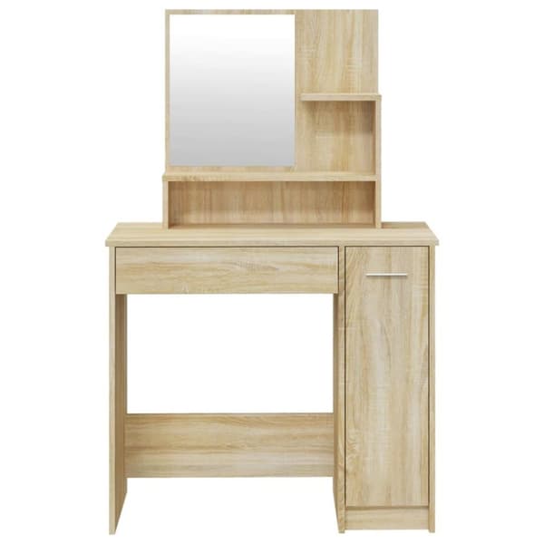 vidaXL konsolbordsæt 86,5x35x136 cm sonoma-eg