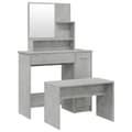 Miniatyrbillede 1 af 11: vidaXL konsolbordsæt 86,5x35x136 cm betongrå