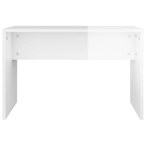 vidaXL Peilipöytäsarja korkeakiilto valkoinen 86,5x35x136 cm
