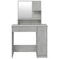 Miniatyrbillede 7 af 11: vidaXL makeupbord med spejl 86,5x35x136 cm betongrå