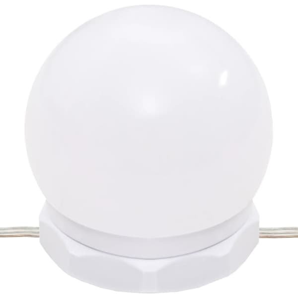 vidaXL Sminkbord LED med skåp grå sonoma konstruerat trä