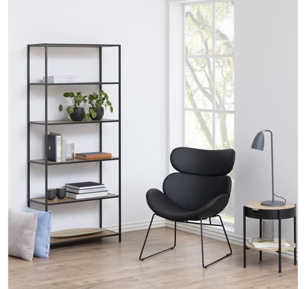 Hylla SEAFORD 77x35xH185cm, vild ek