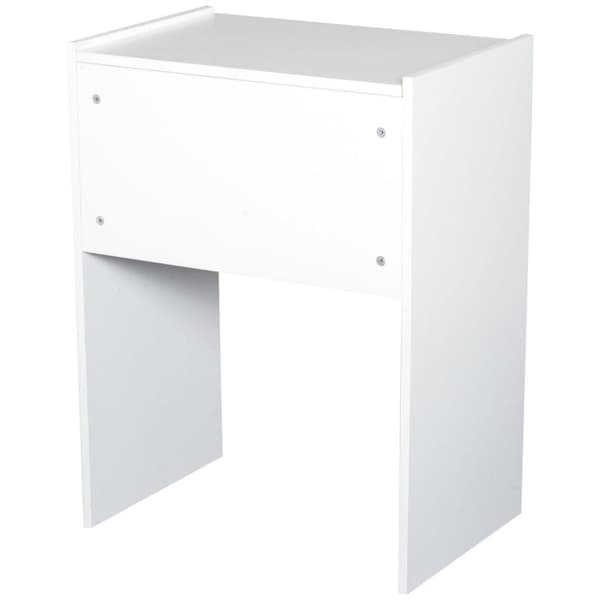 Rootz kosmetikabord med pall - vit, svart - spånskiva, syntet - 15,82 cm x 23,7 cm x 31,1 cm