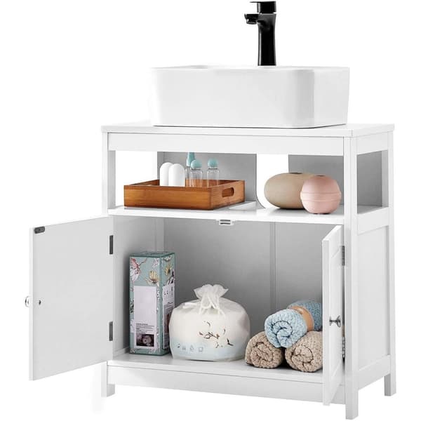 Rootz Tvättställsunderskåp - Badrumsskåp - Underskåp - Skandinavisk - Vit - MDF - 60 x 30 x 60 cm