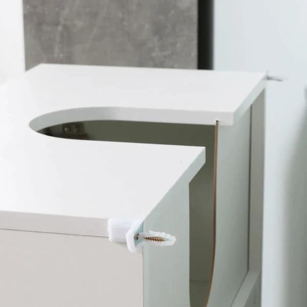 Rootz Underdel - Underdel - Badrumsskåp - Diskbänksskåp - Underdel med justerbar hylla - 60 cm x 30 cm x 62,5 cm