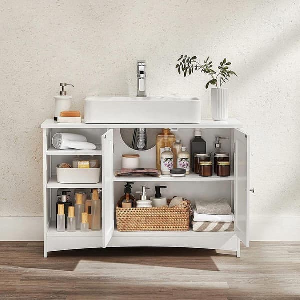 Rootz Underdel - Förvaringsskåp - Skåp - 2 Dörrar Underdel - Underdel - Vit - 90 x 30 x 60 cm