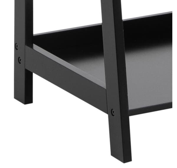Hylle WALLY 63x40xH130cm, sort