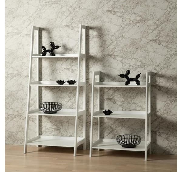Hylle WALLY 63x40xH130cm, hvit