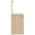 Miniatyrbild 5 av 11: vidaXL Sminkbord med LED-lampor sonoma-ek 90x42x132,5 cm