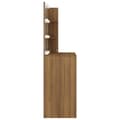 Miniatyrbild 6 av 10: Sminkbord med LED brun ek 74,5x40x141 cm