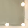 Miniatyrbild 7 av 10: Sminkbord med LED brun ek 74,5x40x141 cm