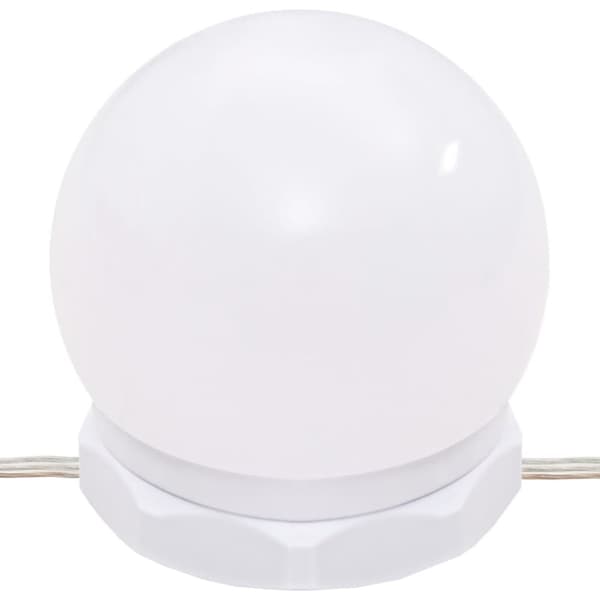 Sminkbord LED med 2 skåp sonoma-ek konstruerat trä